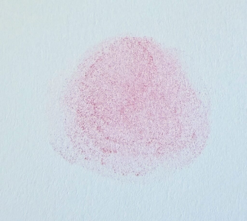 MAC ミネラライズ ブラッシュ 05 デインティ 紙スウォッチ