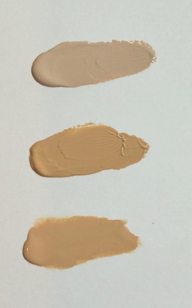 FAS 02N・YSL LN1・エスティ ローダー 1N1のファンデーション色比較